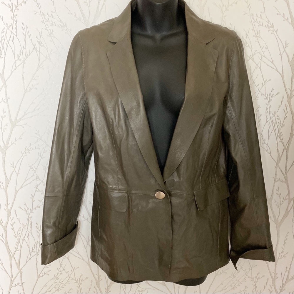 LAFAYETTE 148 New York Granite Leather Jacket NWT
